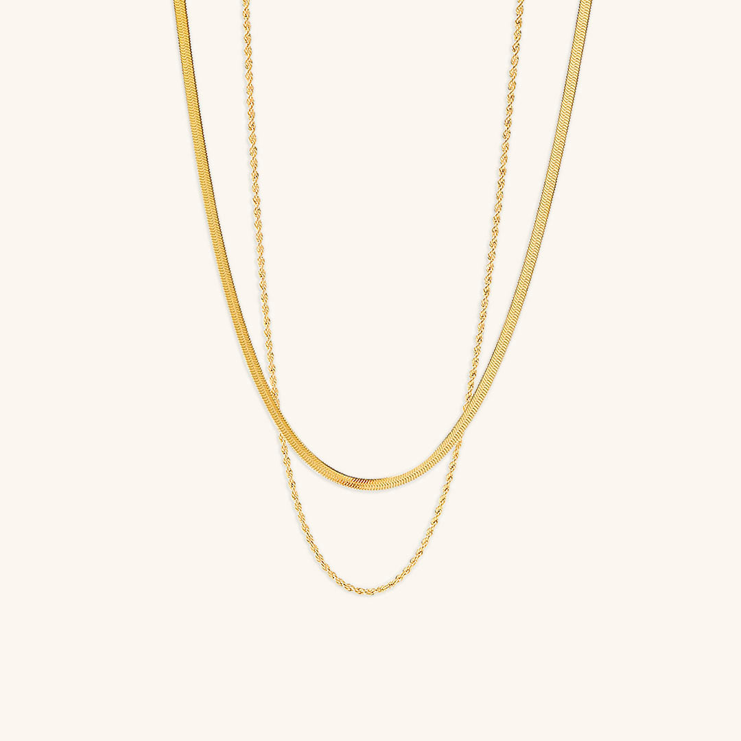 Layered Gold Chain Necklace for Women