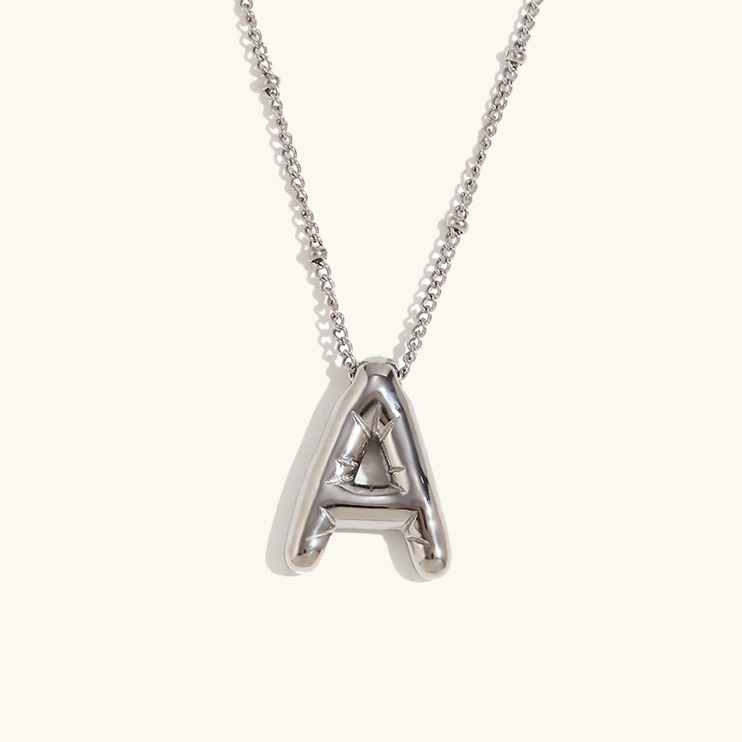 Gold Initial Pendant Necklace for Women