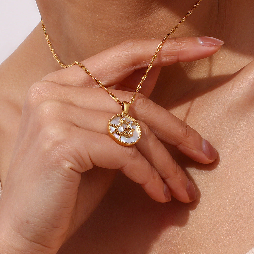 Gold Layered Statement Necklace for Women
