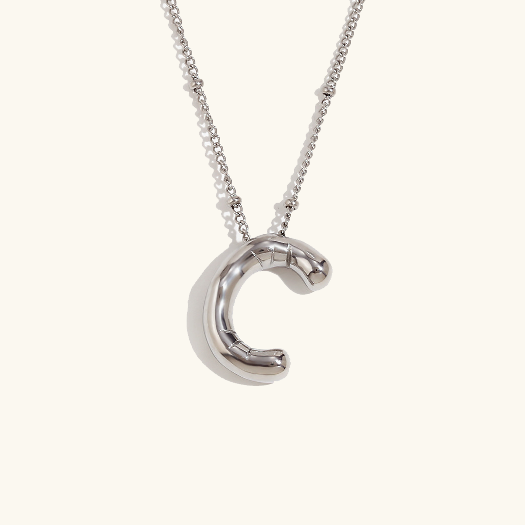 Gold Initial Pendant Necklace for Women