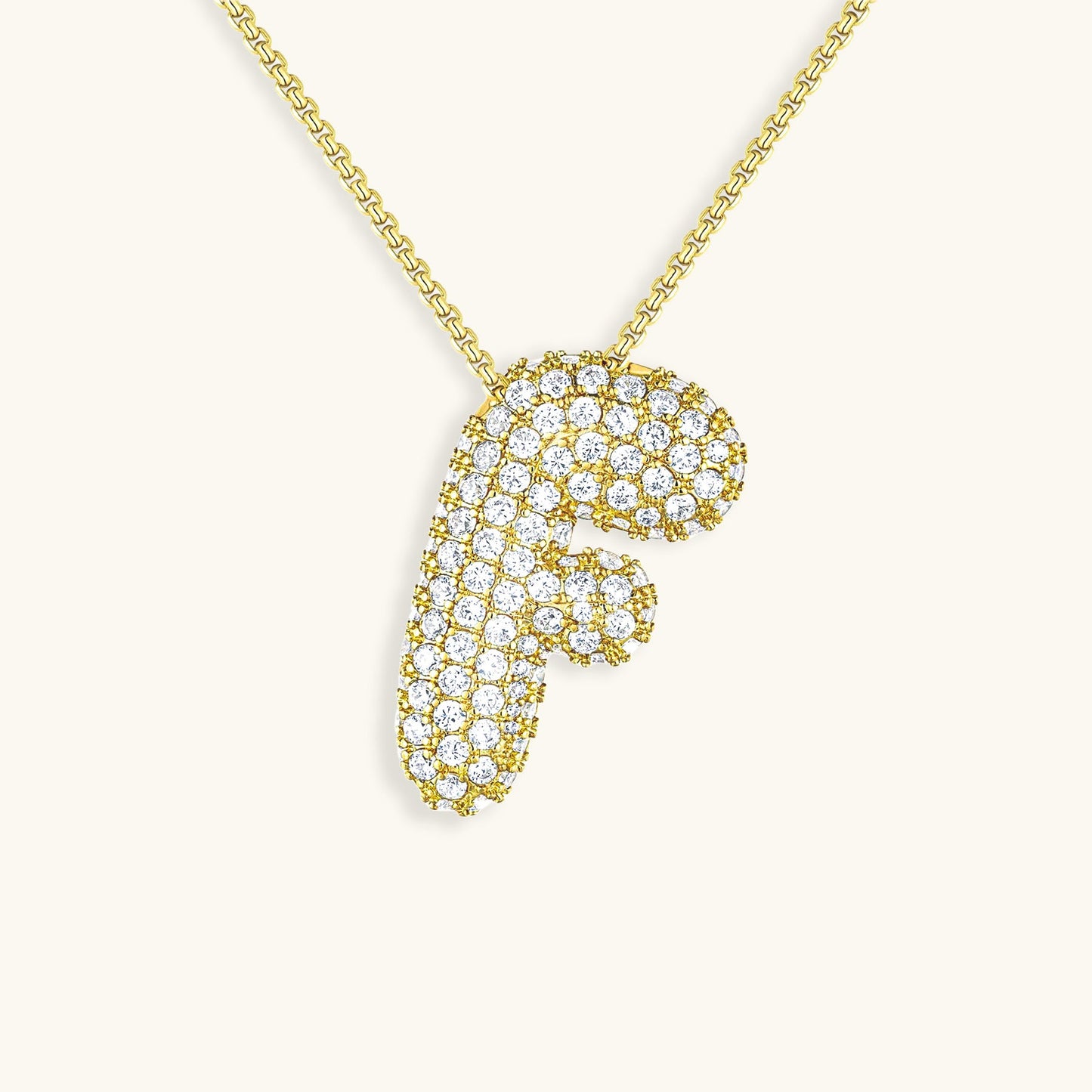 Diamond Initial Pendant Necklace for Women