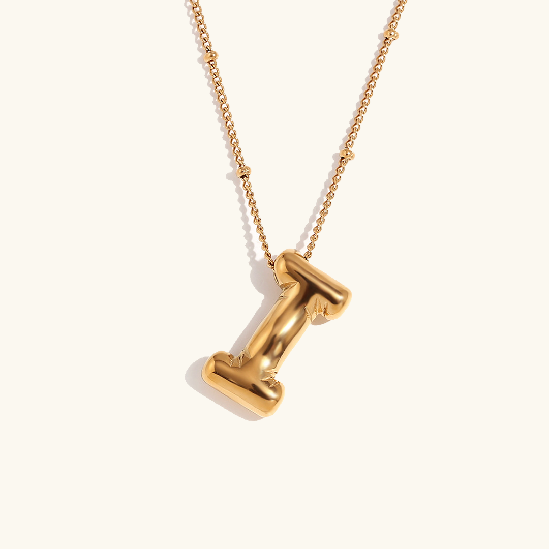 Gold Initial Pendant Necklace for Women