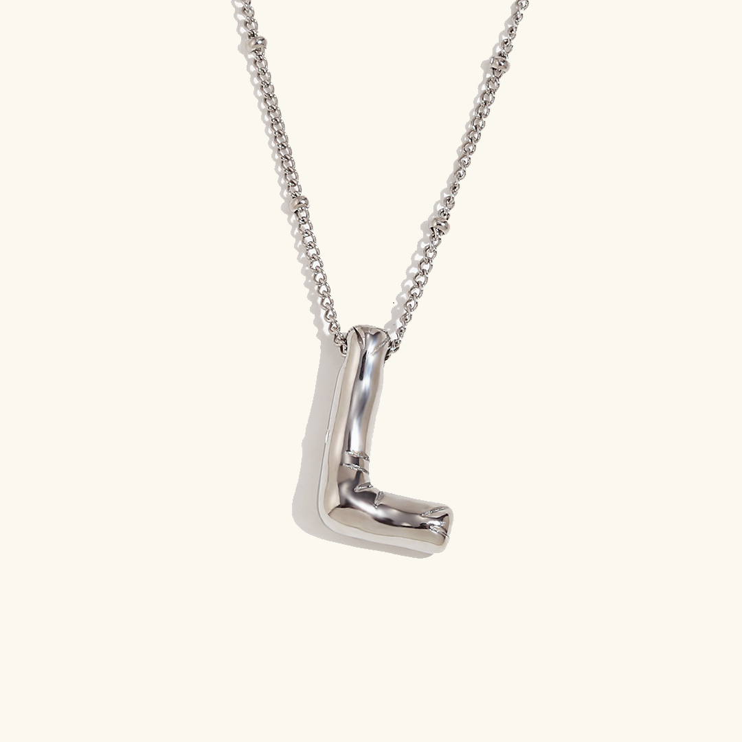 Gold Initial Pendant Necklace for Women
