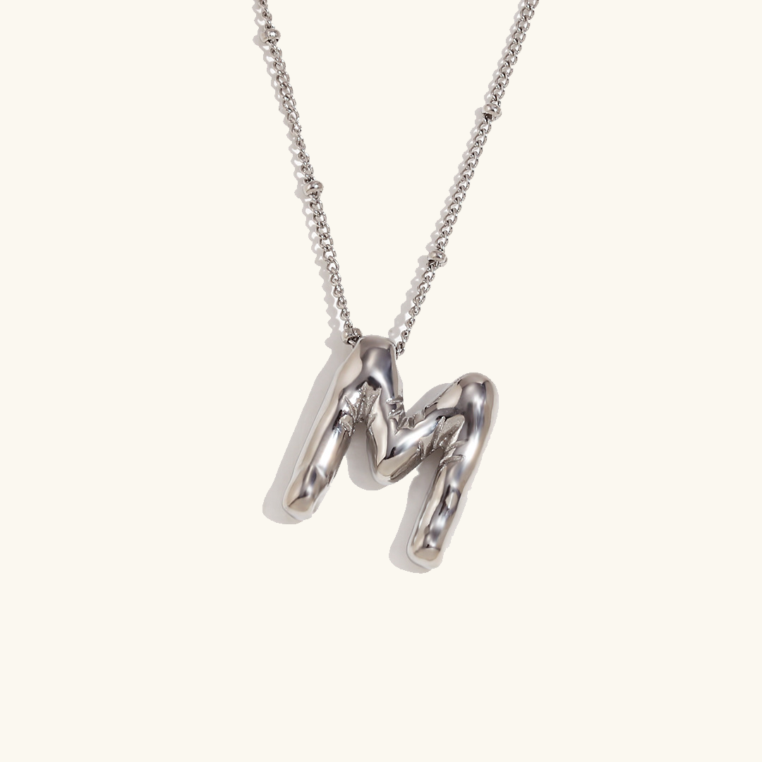 Gold Initial Pendant Necklace for Women