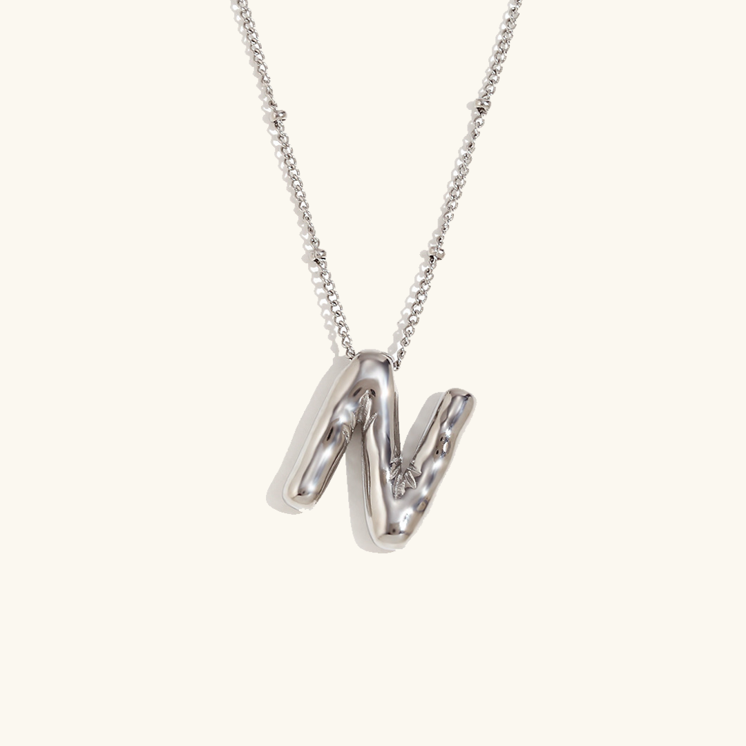 Gold Initial Pendant Necklace for Women