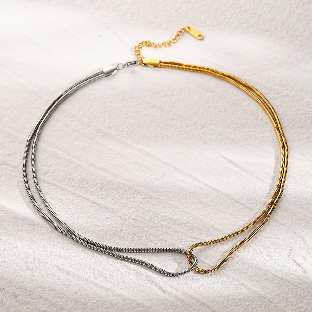 Two Tone Statement Necklace for Women