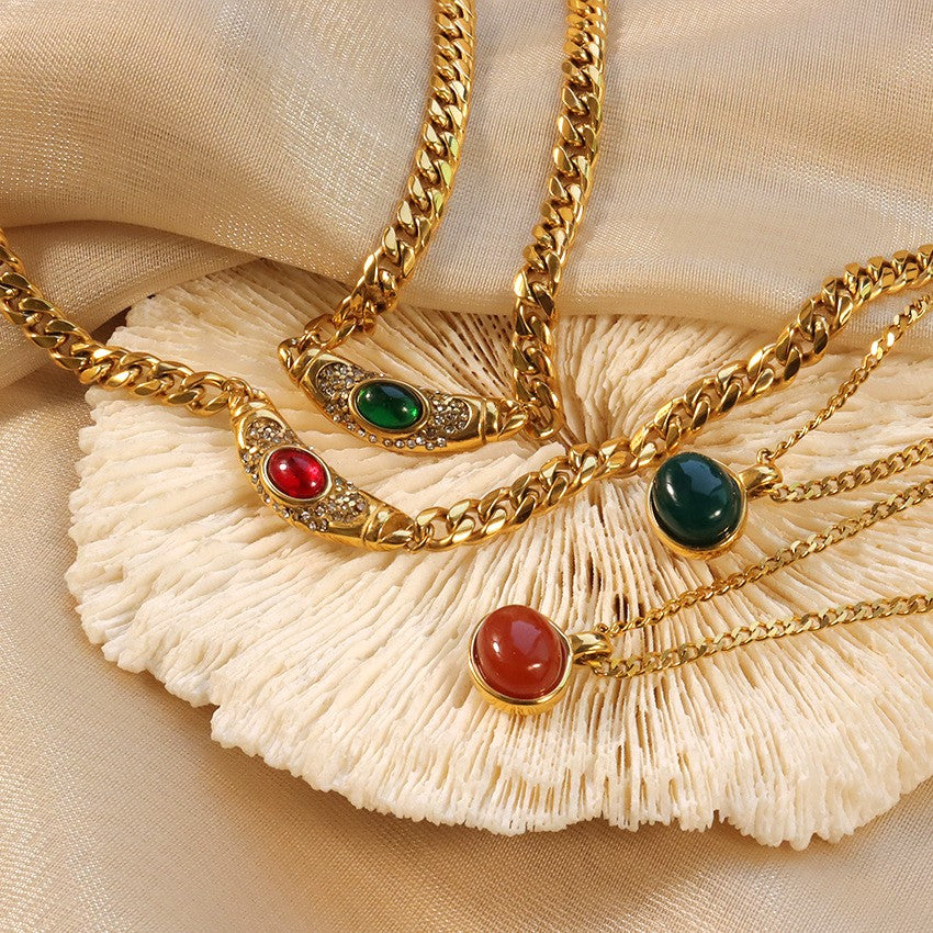 Vintage Gold Isabella Statement Necklace
