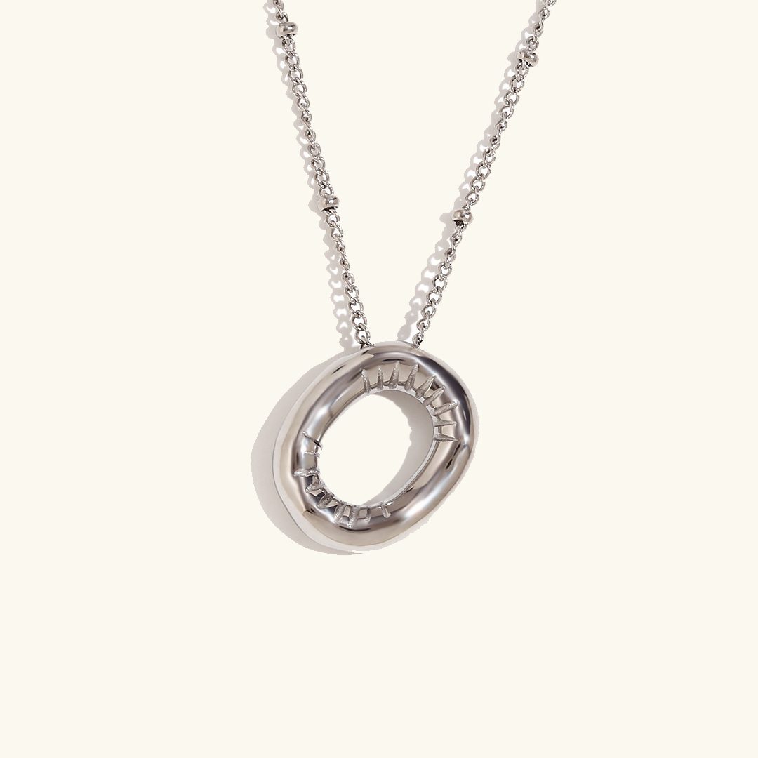 Gold Initial Pendant Necklace for Women