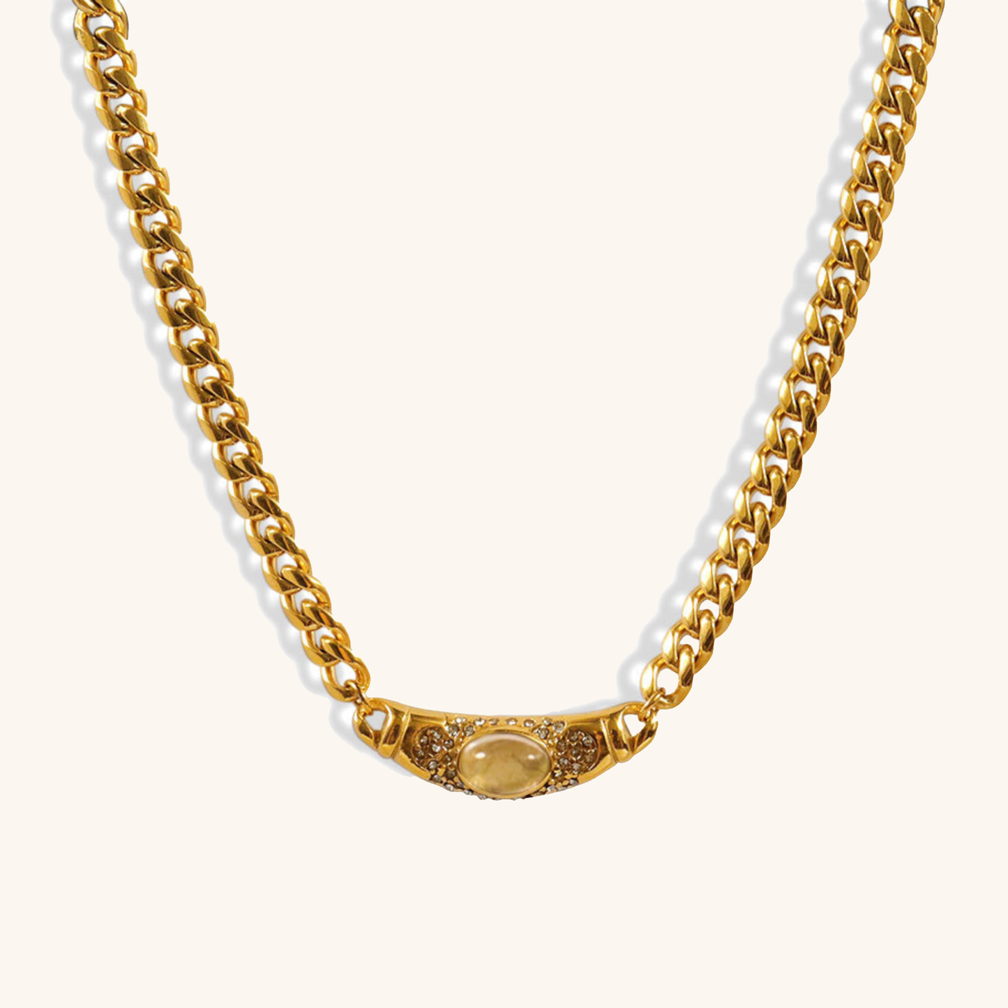 Vintage Gold Isabella Statement Necklace