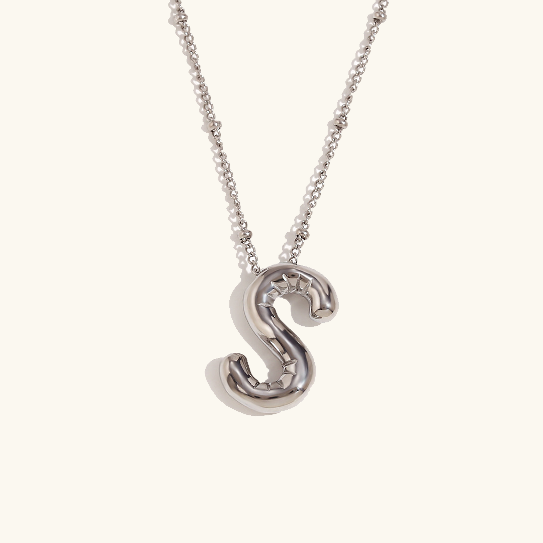 Gold Initial Pendant Necklace for Women