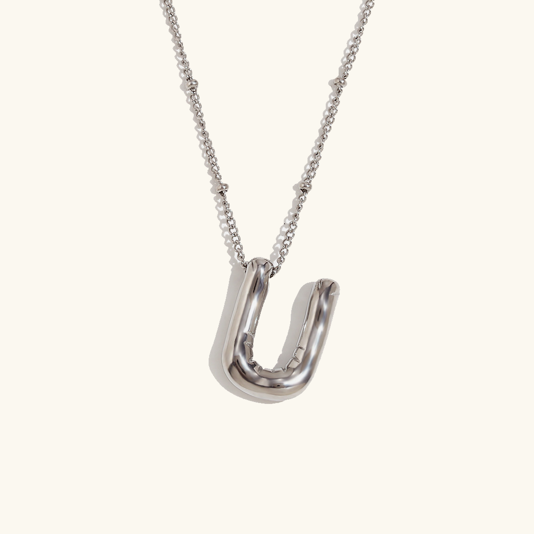 Gold Initial Pendant Necklace for Women