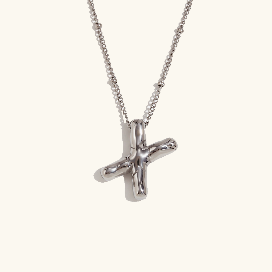 Gold Initial Pendant Necklace for Women