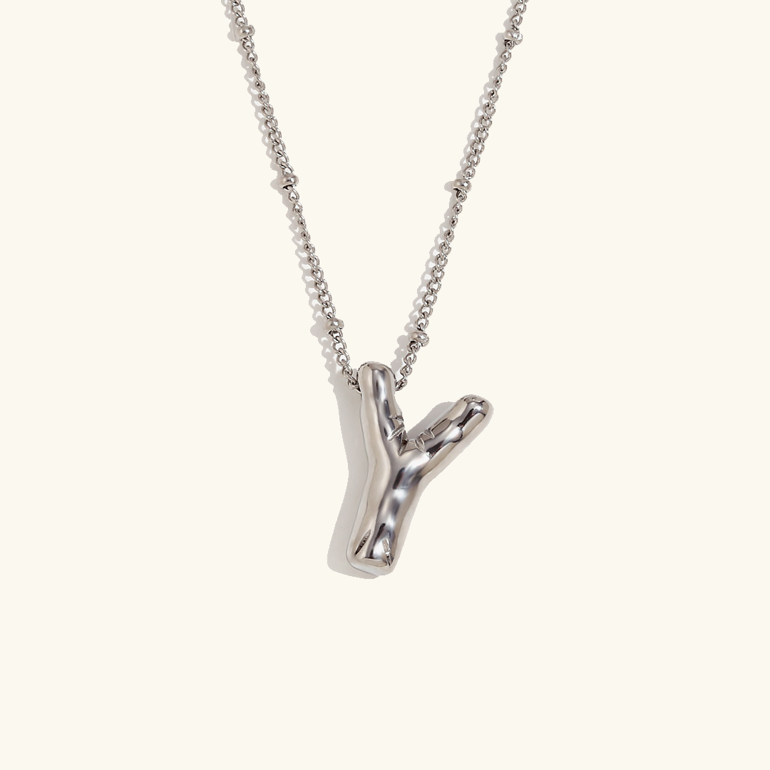 Gold Initial Pendant Necklace for Women