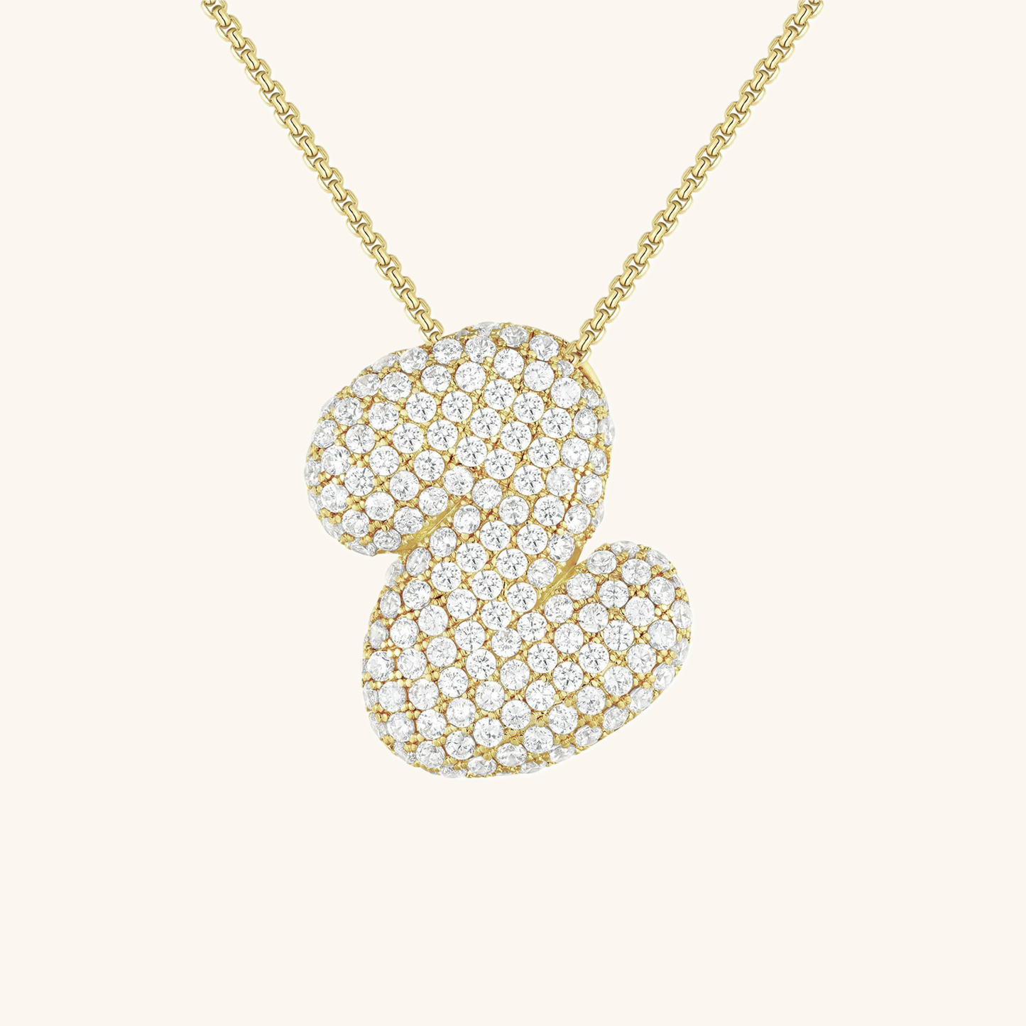 Diamond Initial Pendant Necklace for Women