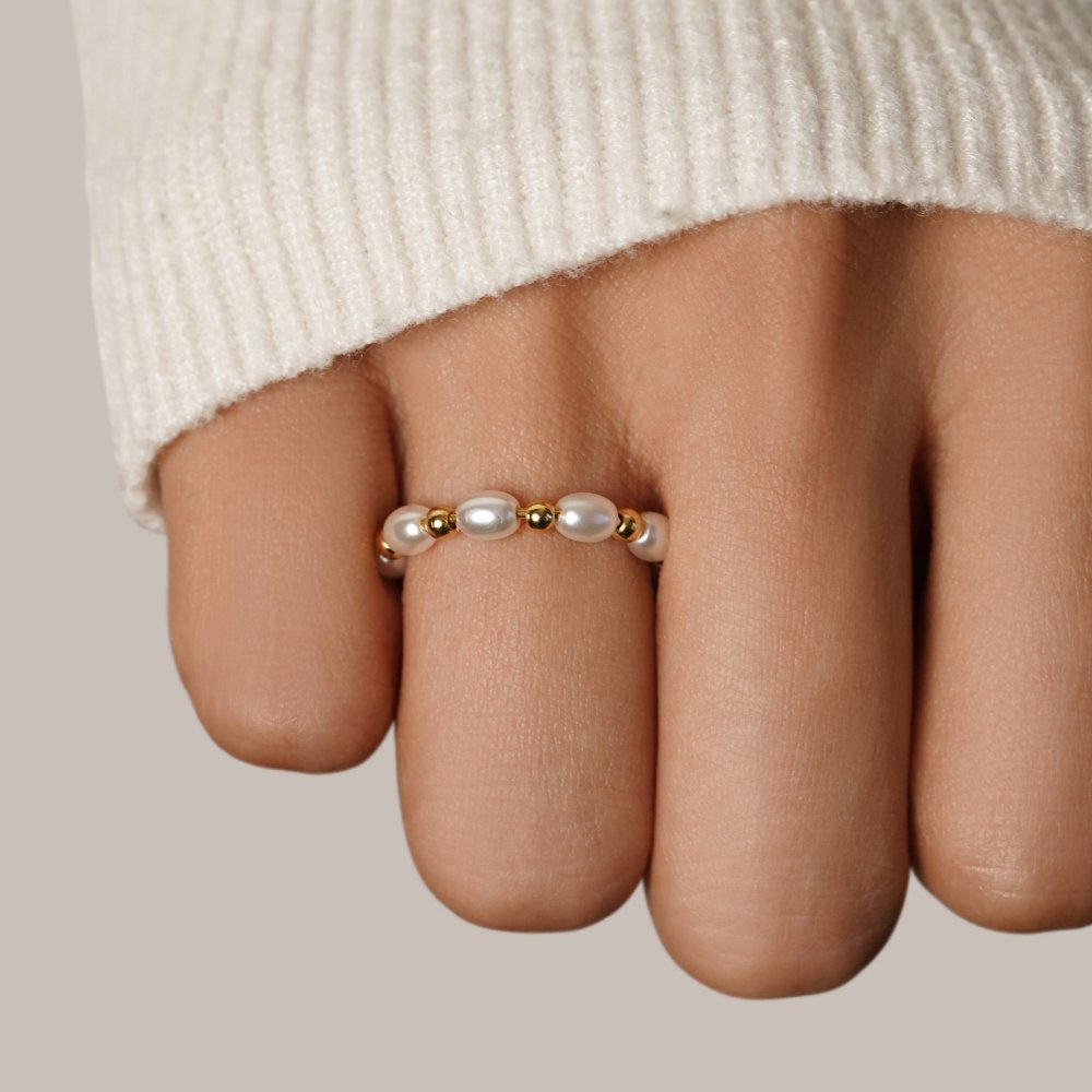 Mini Pearl Ring for Delicate Elegance