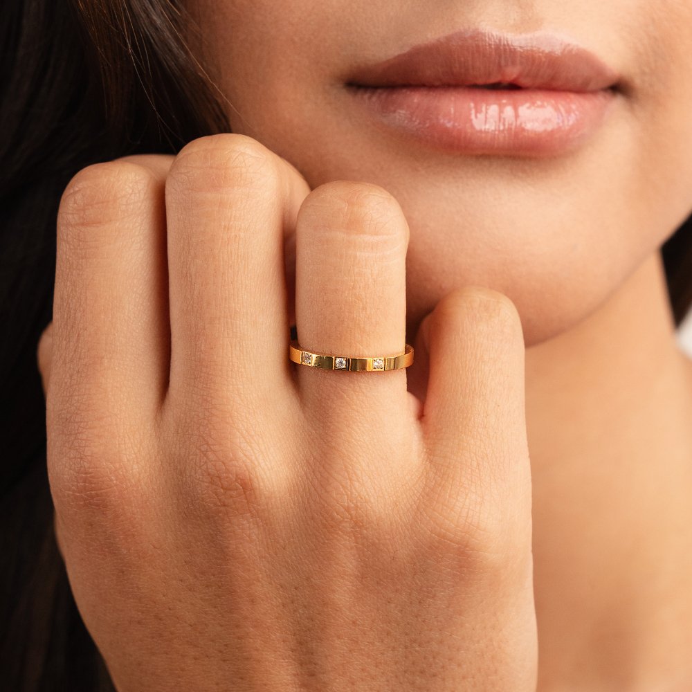 Crystal Lucia Statement Ring for Elegance