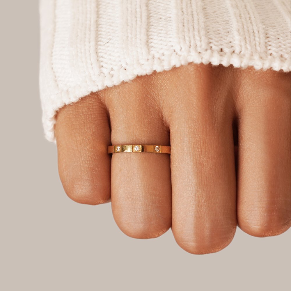 Crystal Lucia Statement Ring for Elegance