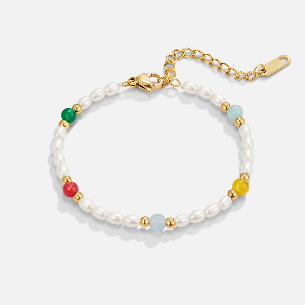 Pearl and Bead Stretch Bracelet
