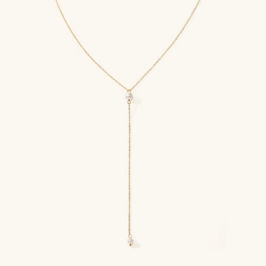 Pearl Tassel Necklace with Elegant Design
