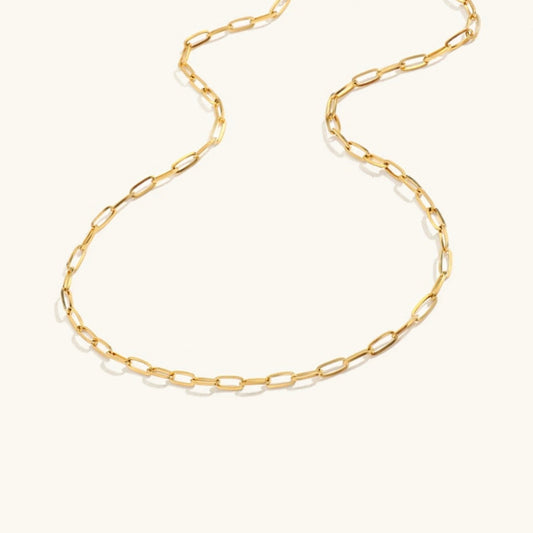 Amber Gold Chain Statement Necklace