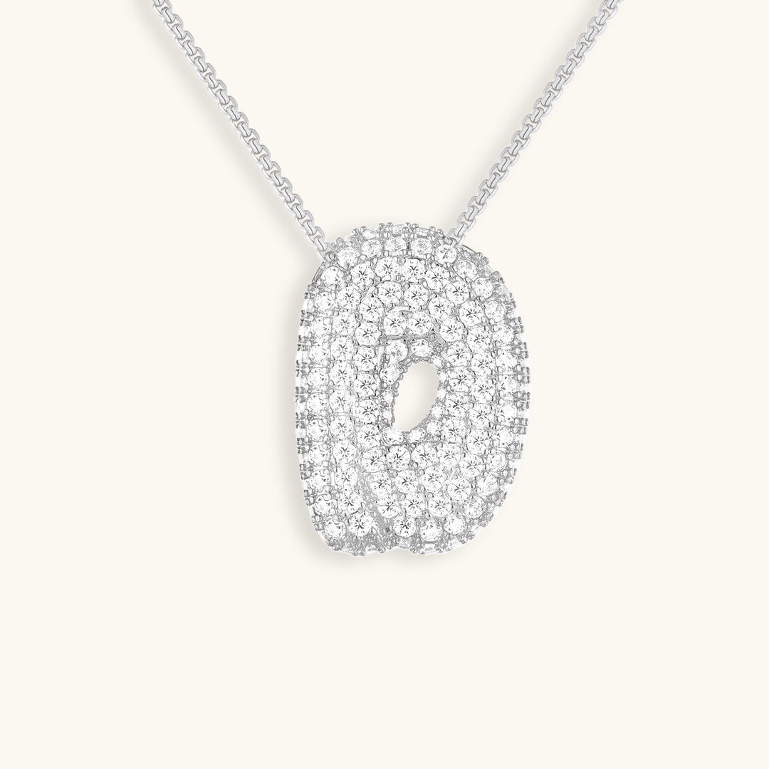 Diamond Initial Pendant Necklace for Women