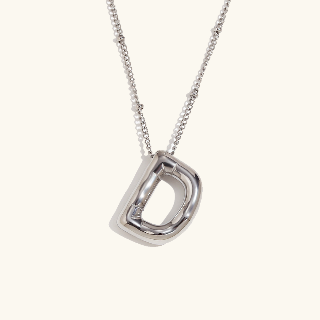 Gold Initial Pendant Necklace for Women