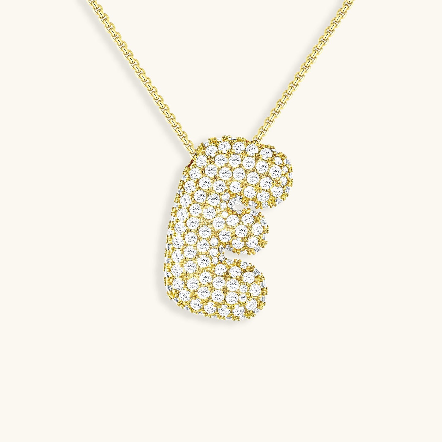 Diamond Initial Pendant Necklace for Women