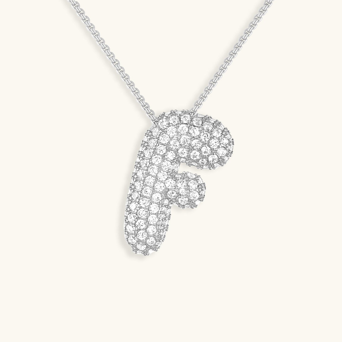 Diamond Initial Pendant Necklace for Women