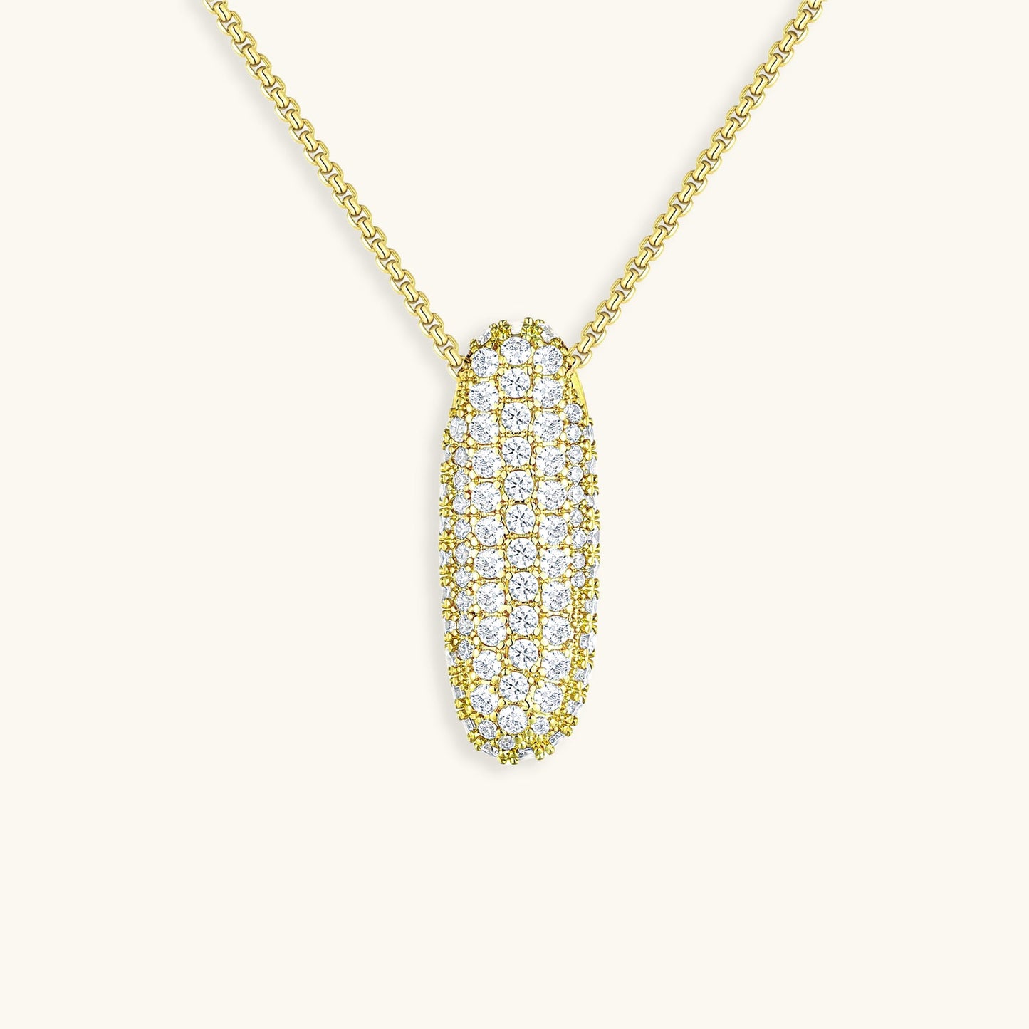Diamond Initial Pendant Necklace for Women