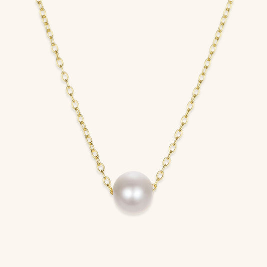 Gold Pearl Pendant Necklace for Women