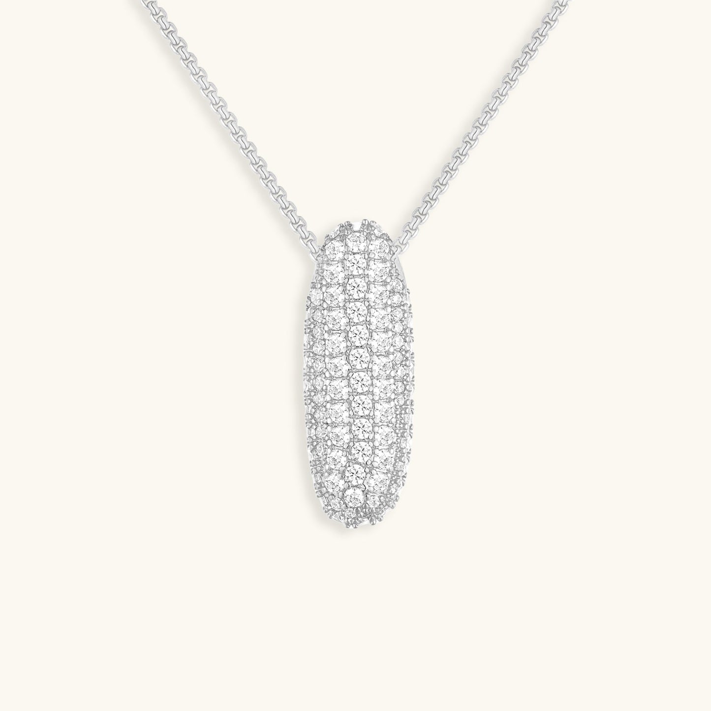 Diamond Initial Pendant Necklace for Women