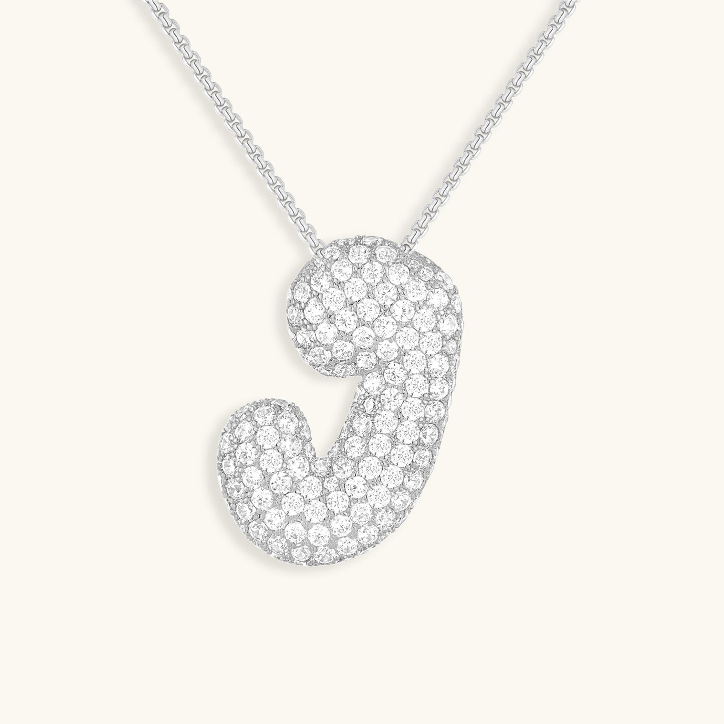 Diamond Initial Pendant Necklace for Women