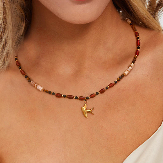 Sierra Tiger Eye Beads Necklace Design