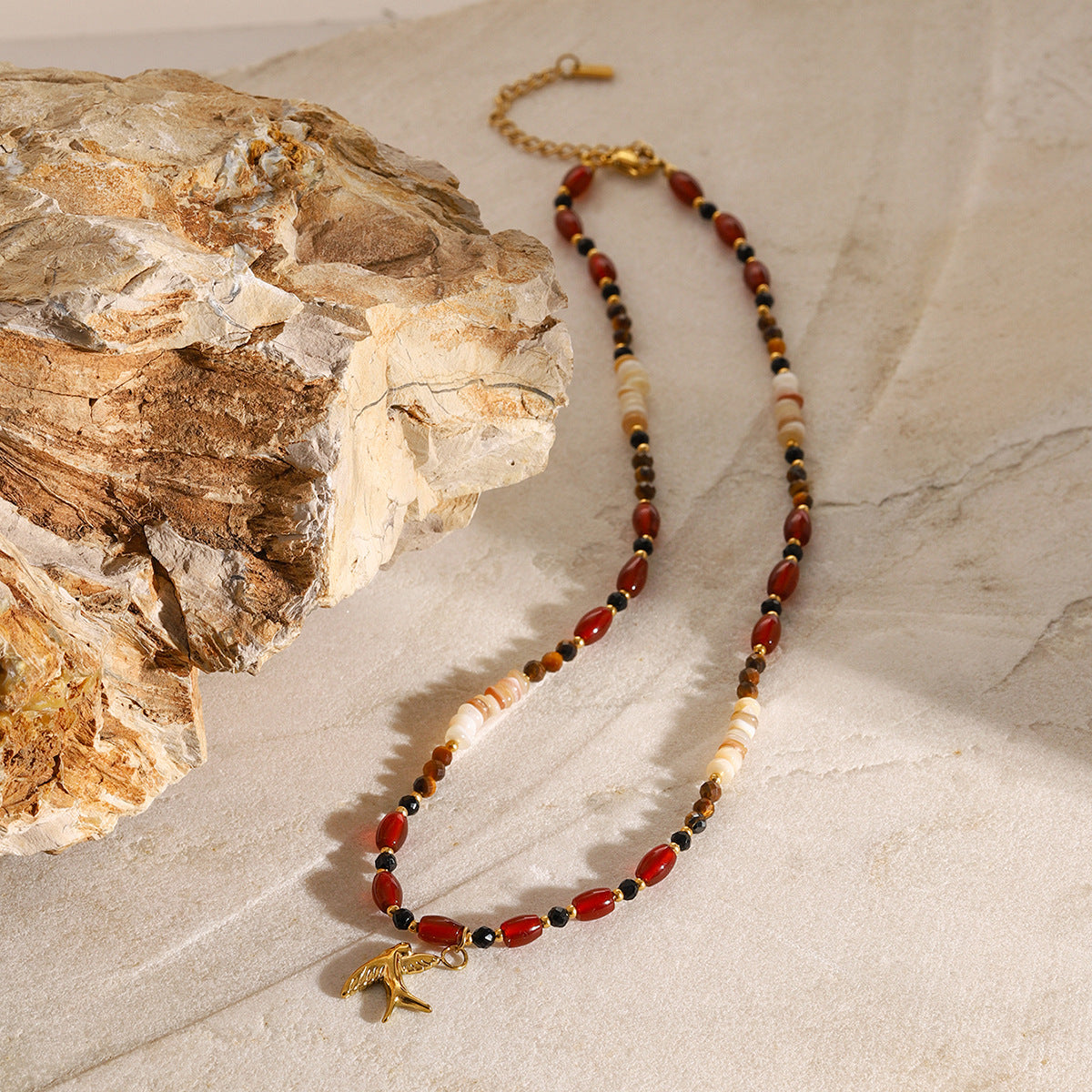 Sierra Tiger Eye Beads Necklace Design