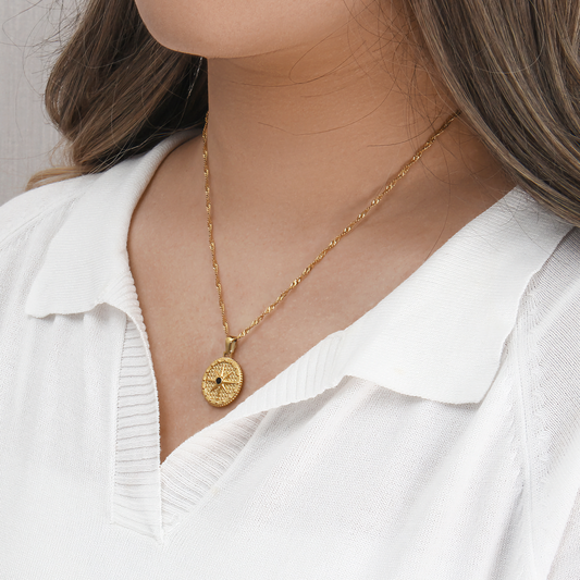 Compass Pendant Necklace for Women