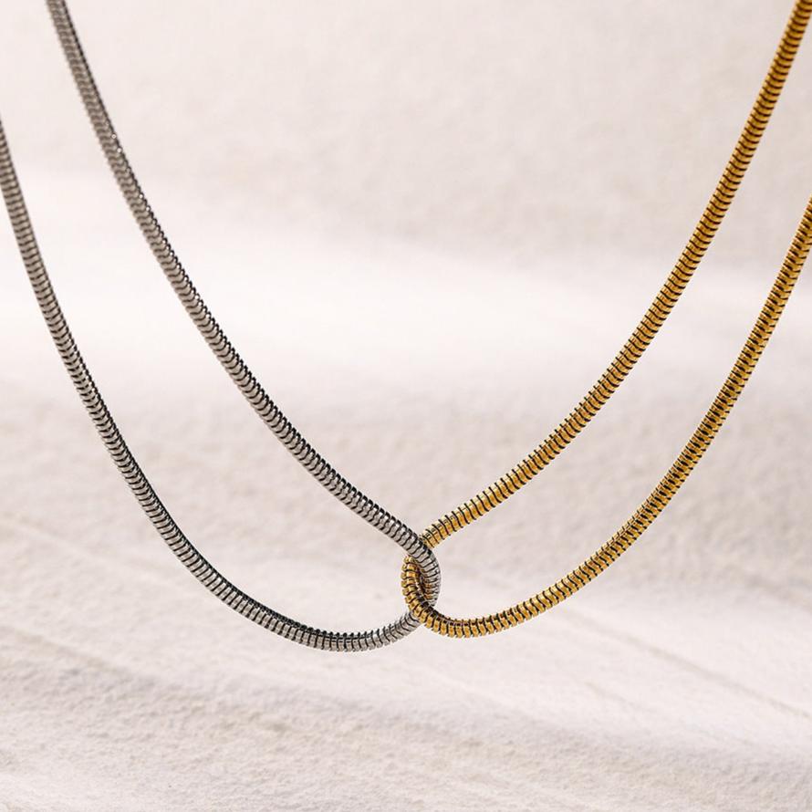 Two Tone Statement Necklace for Women