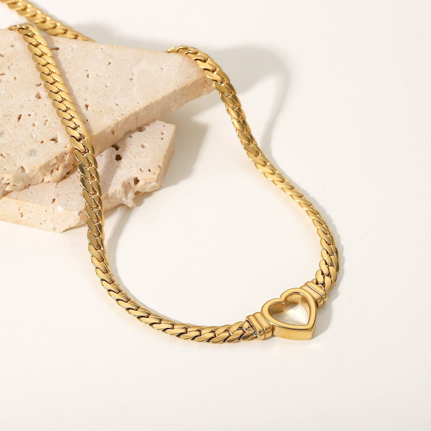 Heart-Shaped Choker Necklace for Women