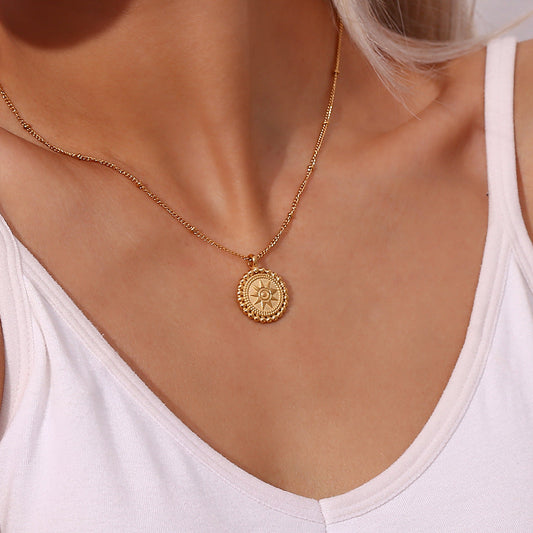 Gold Starlight Pendant Necklace for Women