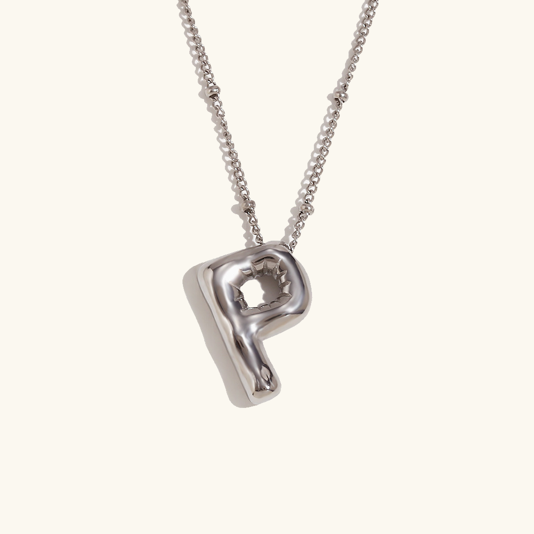 Gold Initial Pendant Necklace for Women