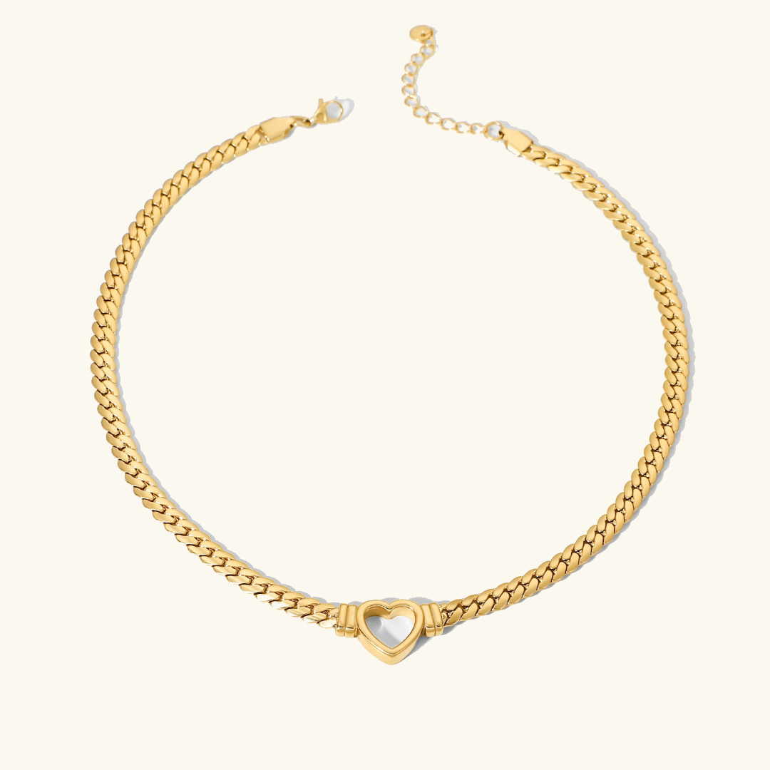 Heart-Shaped Choker Necklace for Women