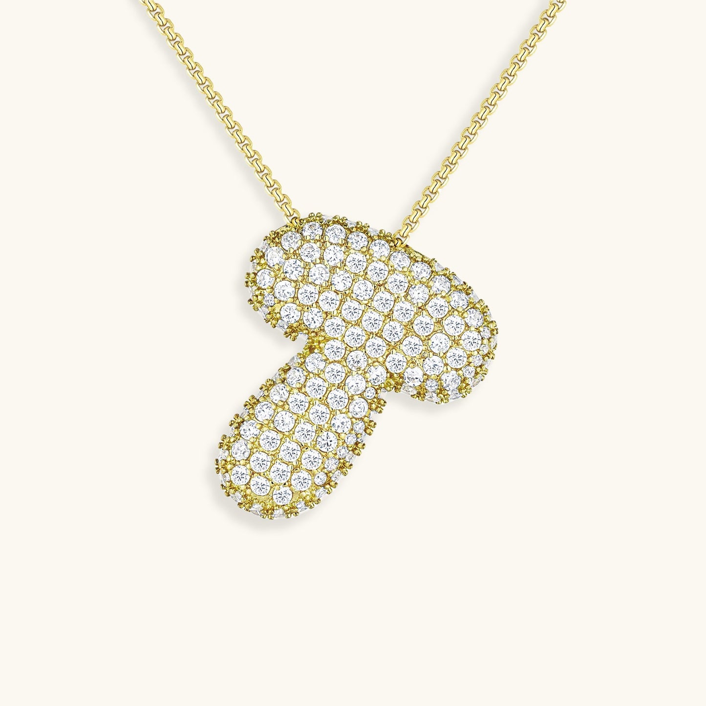 Diamond Initial Pendant Necklace for Women