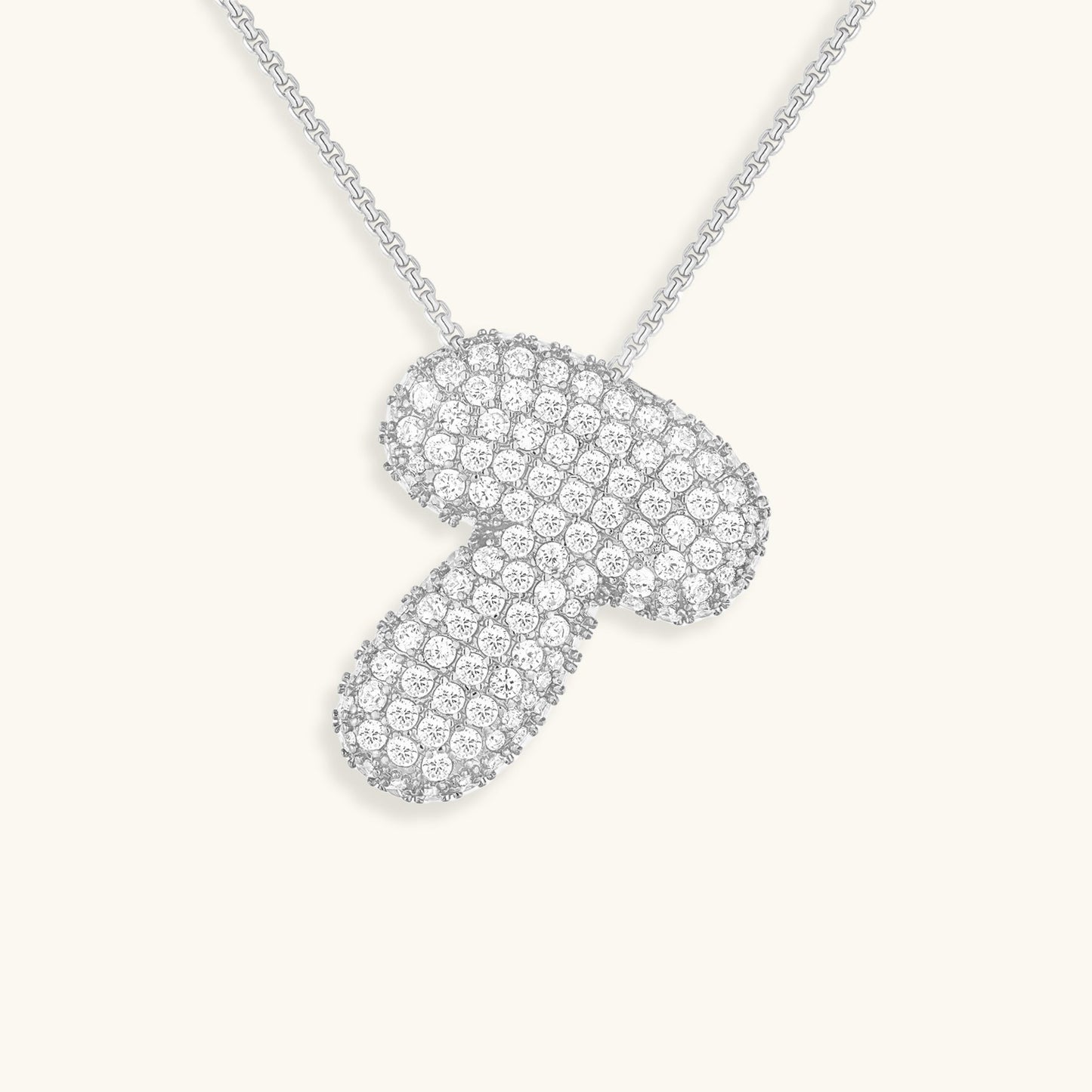 Diamond Initial Pendant Necklace for Women