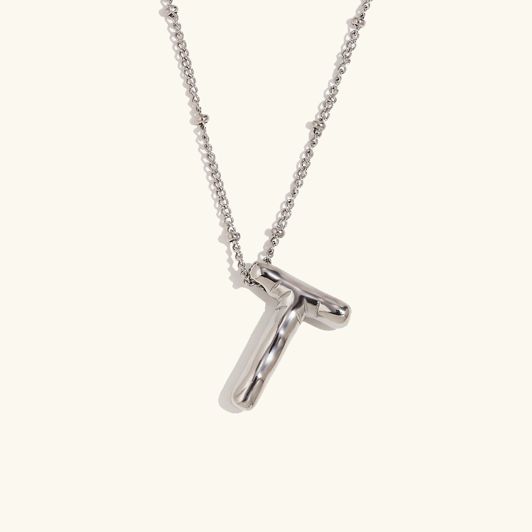 Gold Initial Pendant Necklace for Women
