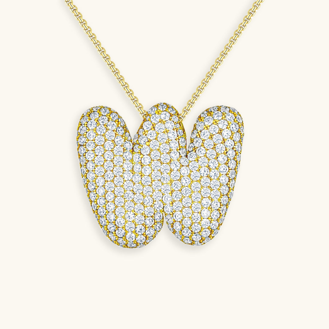 Diamond Initial Pendant Necklace for Women