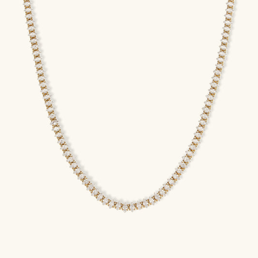 Diamond Wisteria Tennis Necklace Design