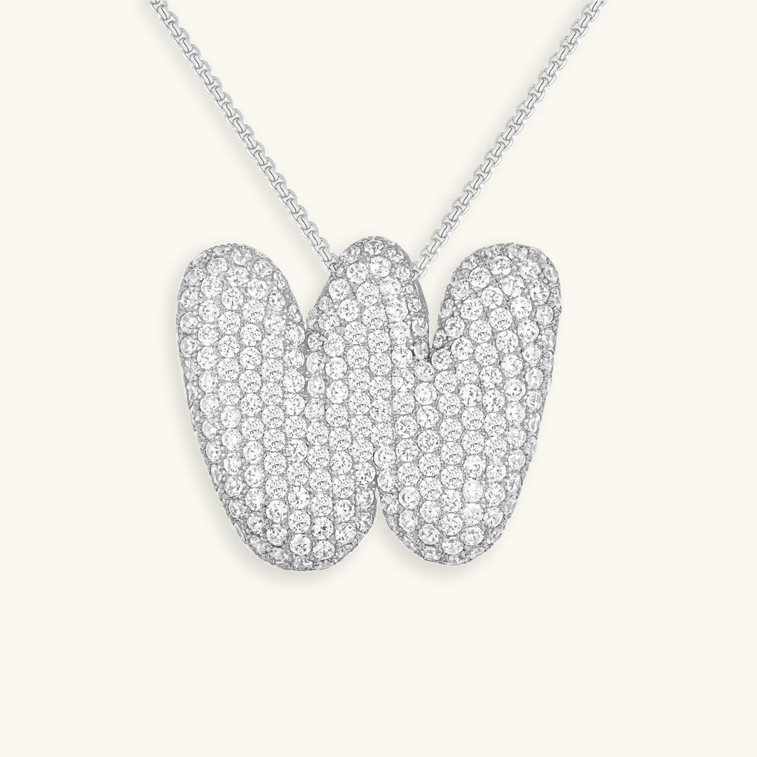 Diamond Initial Pendant Necklace for Women
