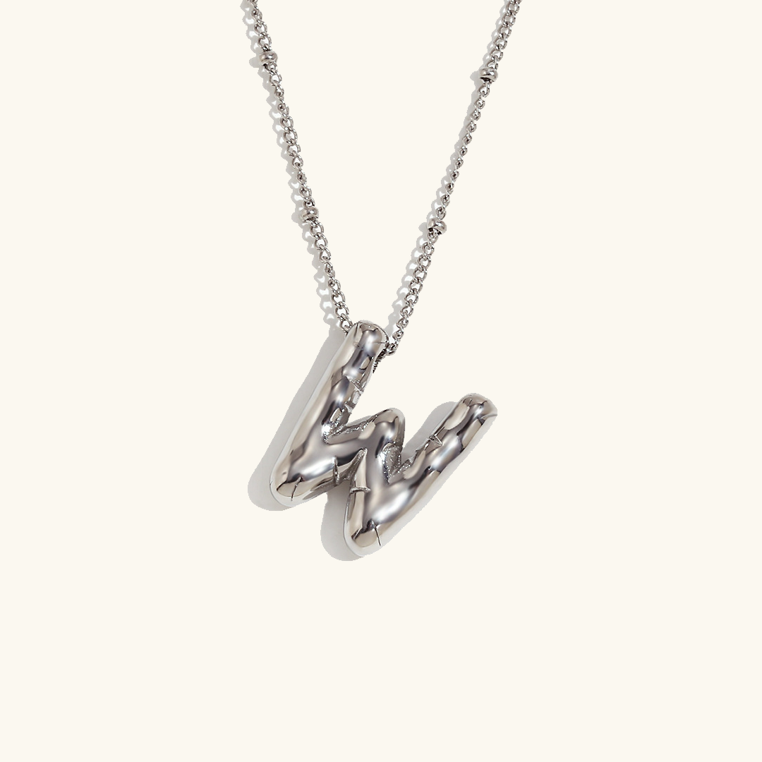 Gold Initial Pendant Necklace for Women