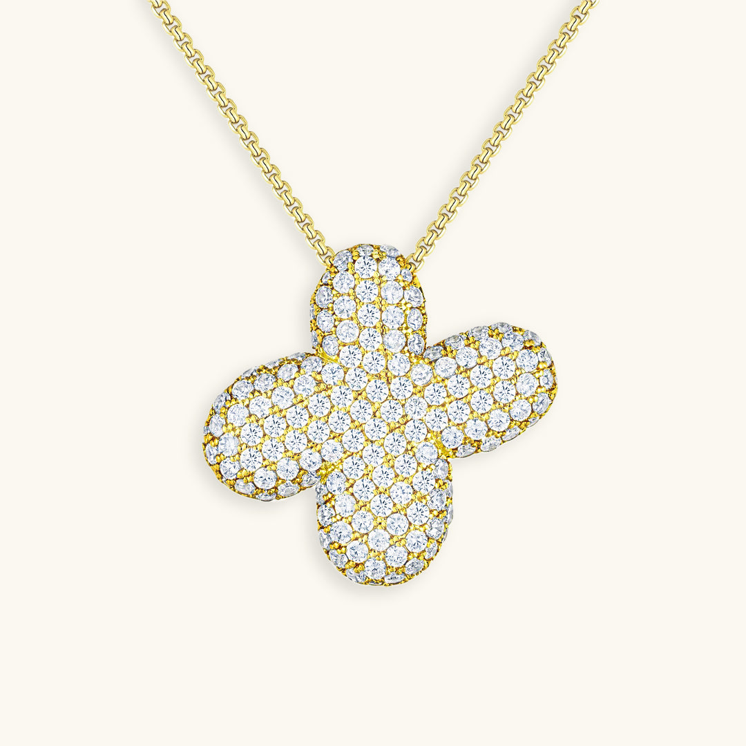 Diamond Initial Pendant Necklace for Women