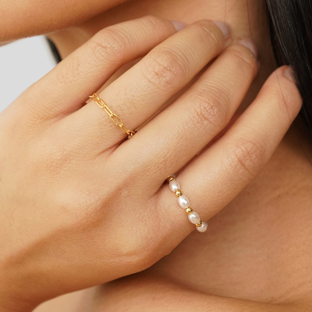Mini Pearl Ring for Delicate Elegance