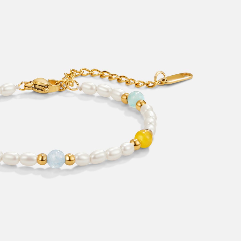 Pearl and Bead Stretch Bracelet